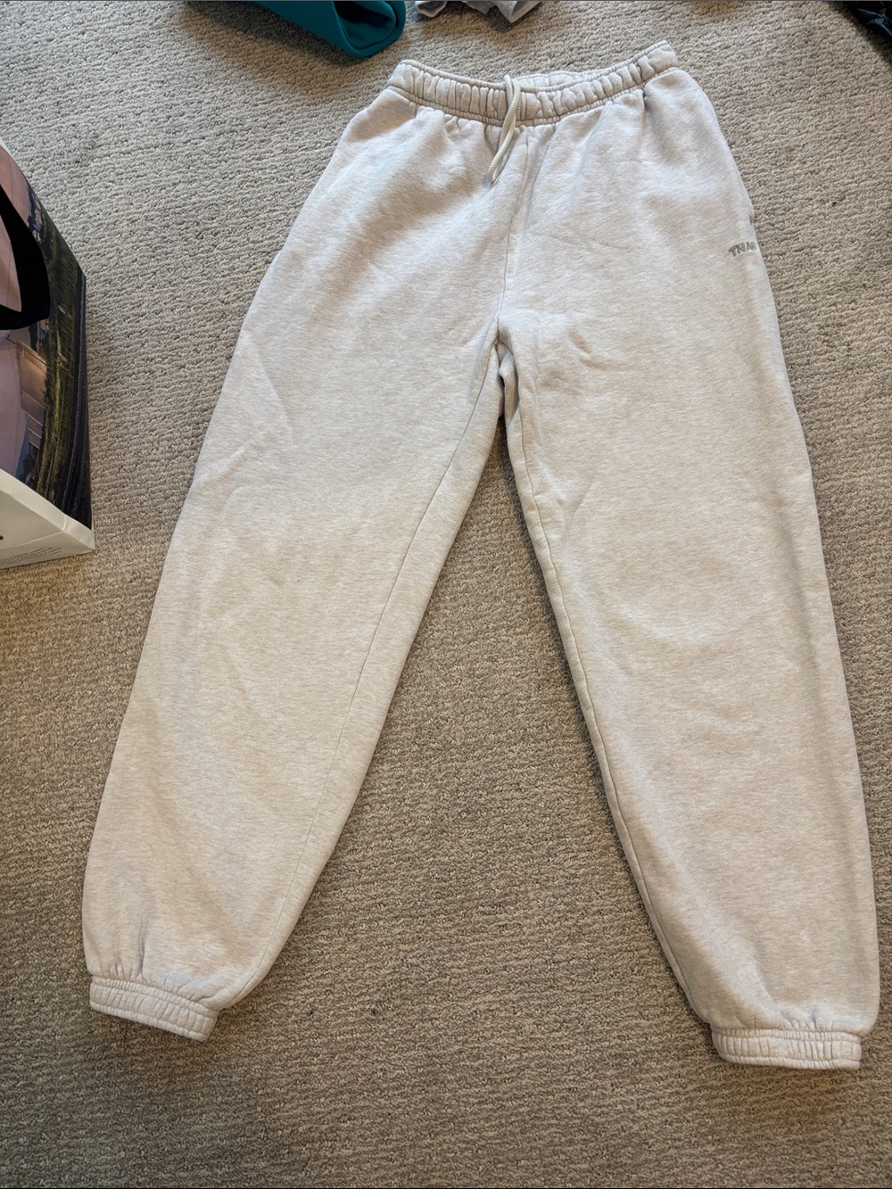 TNA Light Heather Gray Fleece Joggers